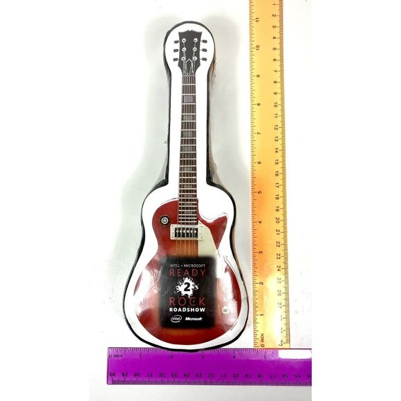 Rare Microsoft Vista Intel Sealed Promo T-Shirt Ready 2 Rock Road Show Guitar - Picture 9 of 10